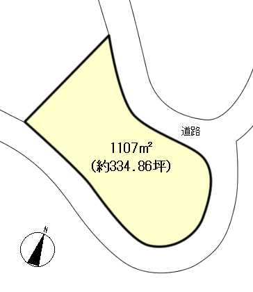 伊東市 宇佐美みのりの村の間取り、または地形