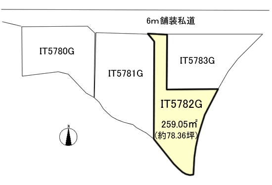 伊東市 宇佐美の間取り、または地形