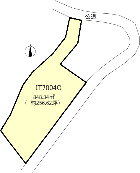 伊東市 物見が丘の間取り、または地形