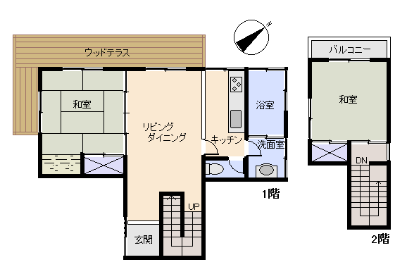 伊東市 浮山温泉郷の間取り、または地形