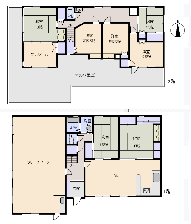 伊東市 赤沢の間取り、または地形