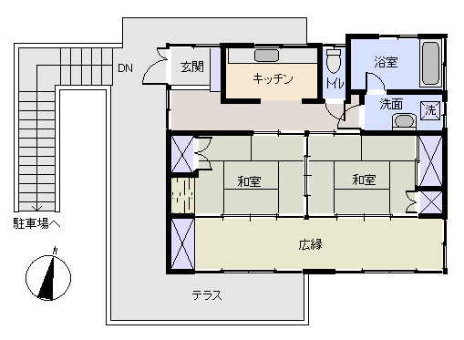 伊東市 シャボテンの間取り、または地形