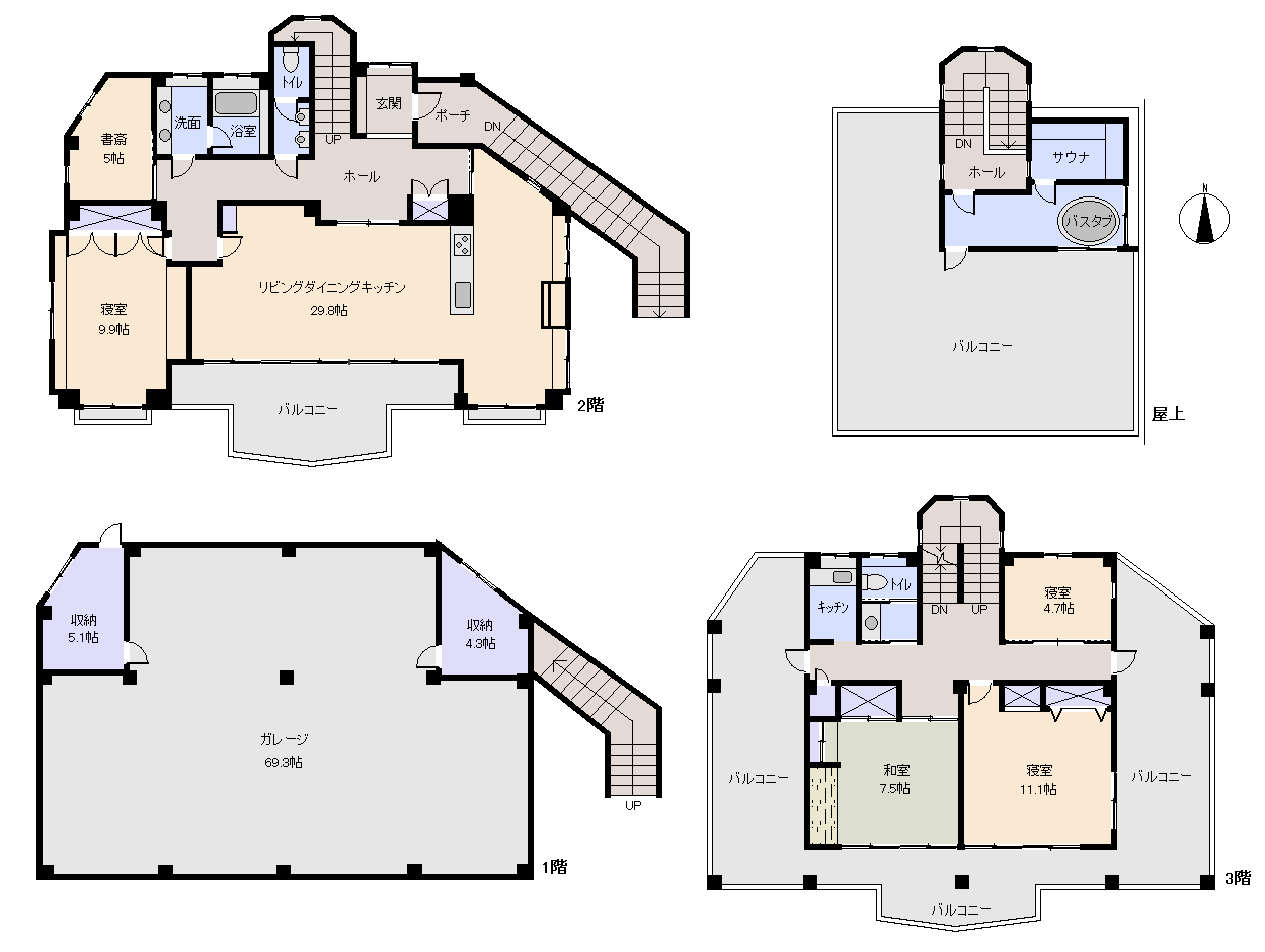 伊東市 宇佐美の間取り、または地形