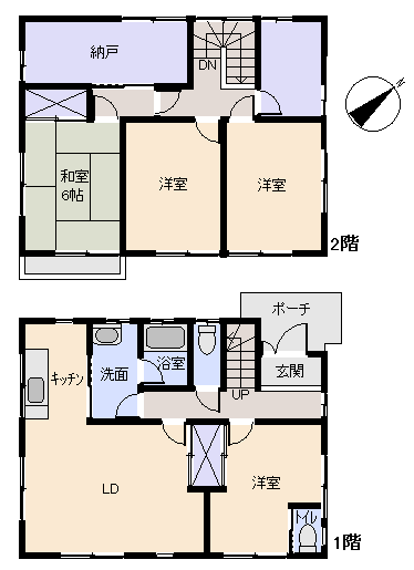 伊東市 城ケ崎木村分譲地の間取り、または地形