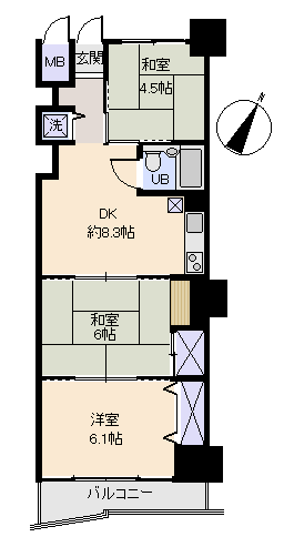 伊東市 ロワジール伊豆一碧の間取り、または地形