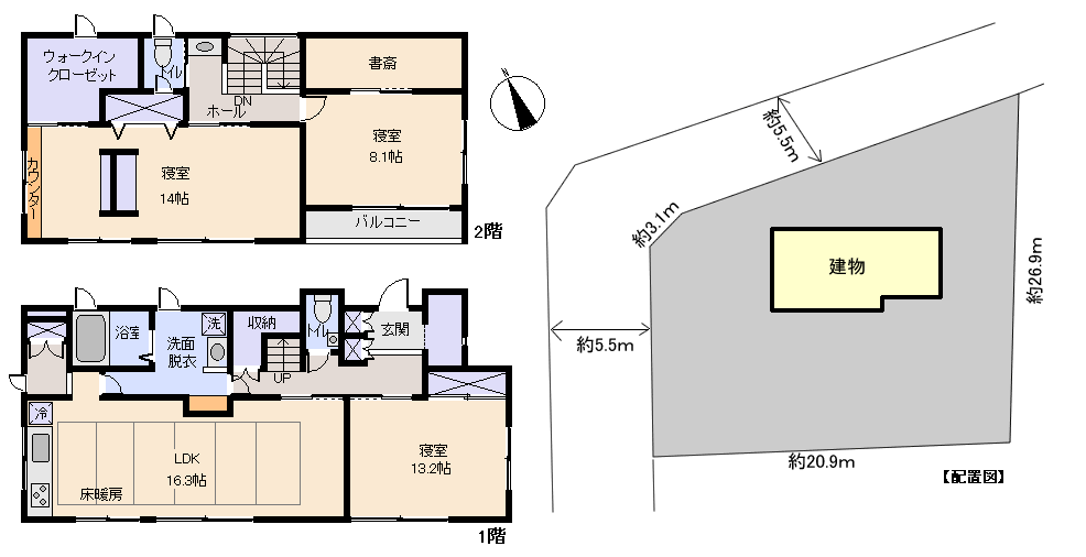 伊東市 伊豆急伊豆高原地区の間取り、または地形