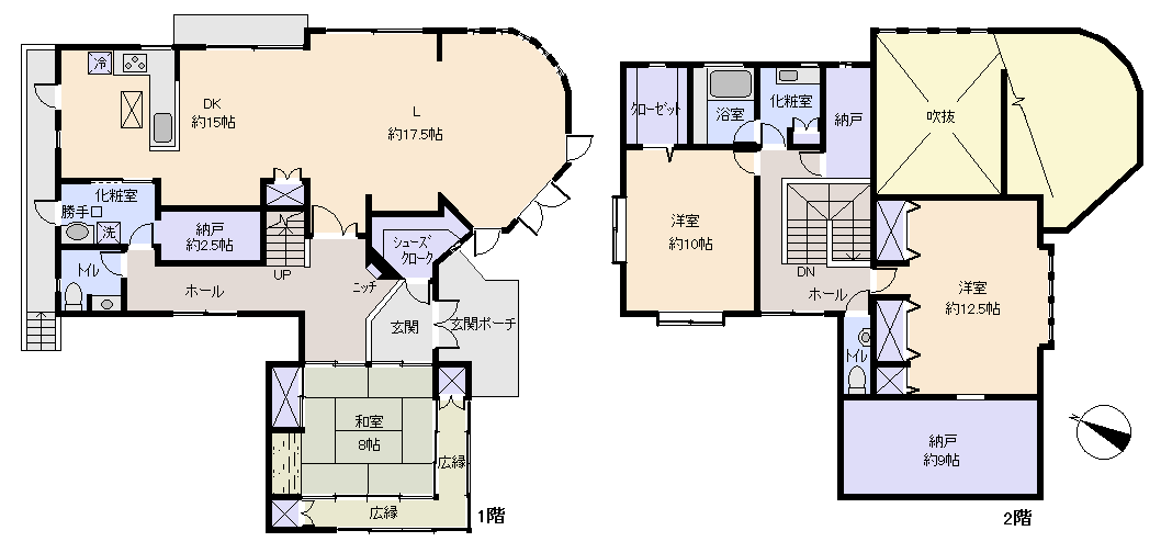 伊東市 大室高原別荘地(シャボテン)の間取り、または地形