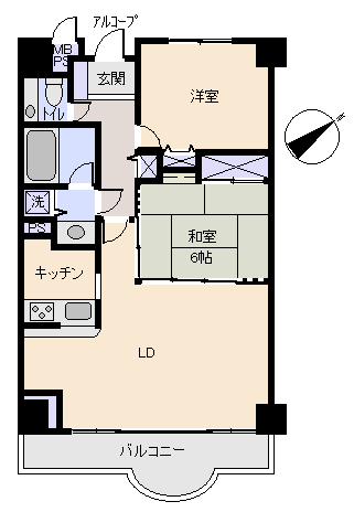 伊東市 クリオ伊東壱番館の間取り、または地形