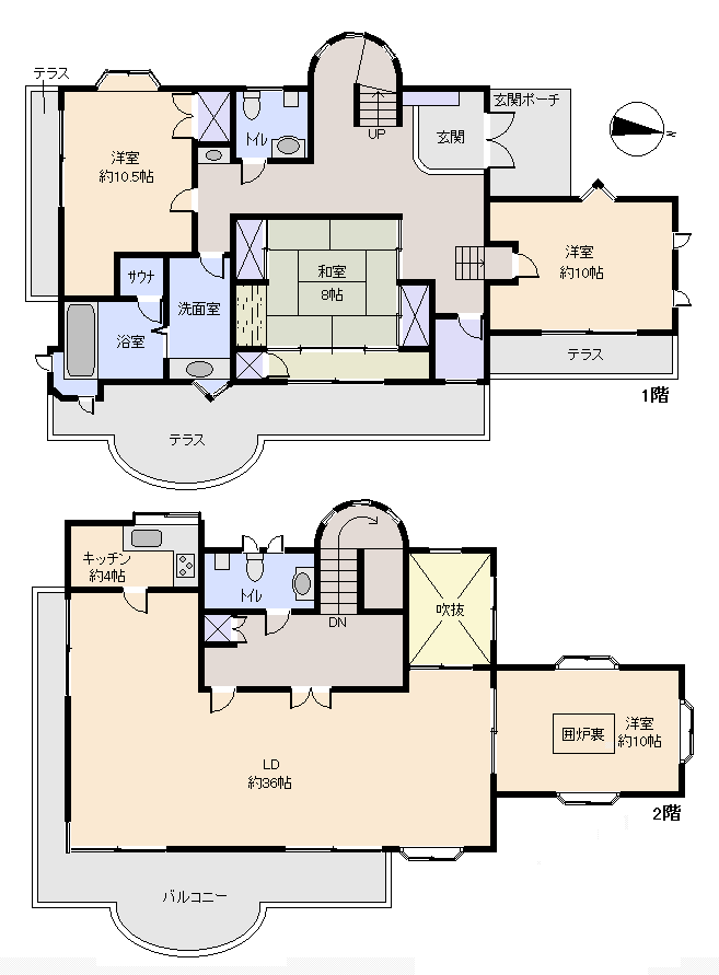 伊東市 イトーピア一碧の間取り、または地形