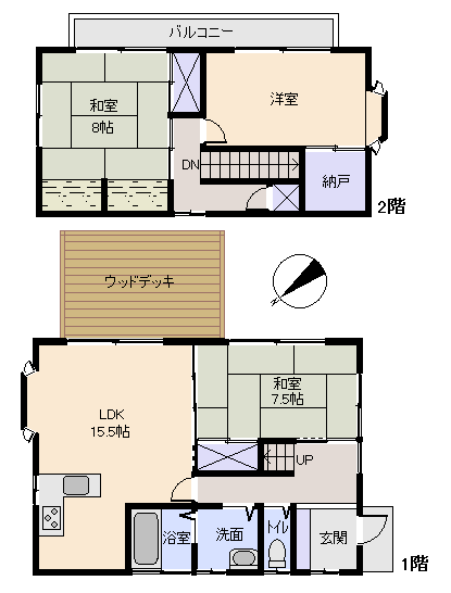 伊東市 大室高原別荘地(シャボテン)の間取り、または地形