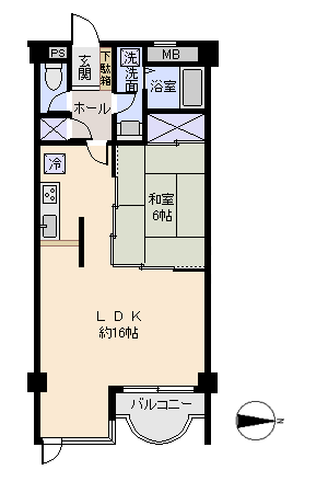伊東市 シーズ川奈B棟の間取り、または地形
