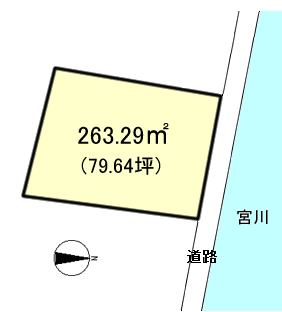伊東市 宇佐美の間取り、または地形