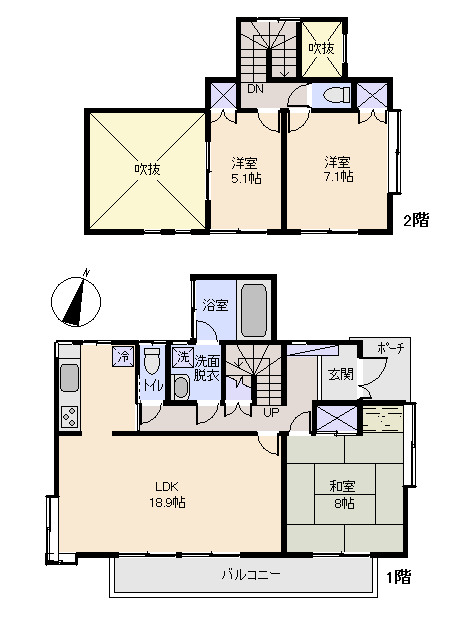 伊東市 伊豆急東大室台の間取り、または地形