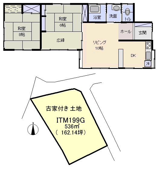 伊東市 伊豆高原の間取り、または地形
