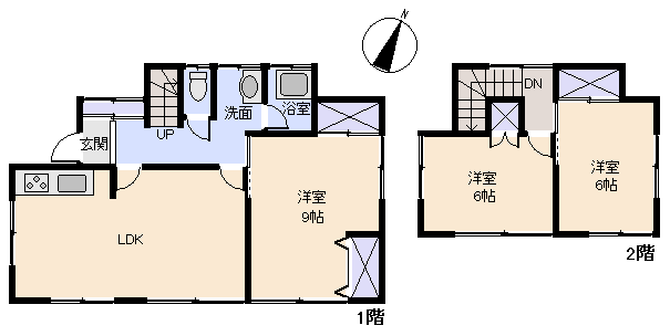 伊東市 かどの台の間取り、または地形