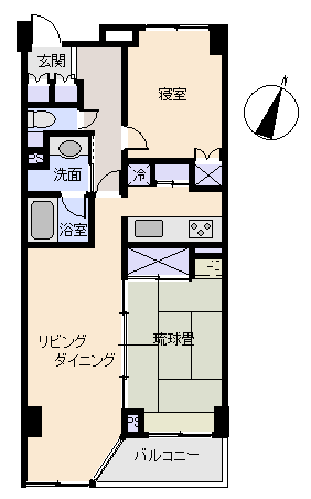 伊東市 サニークレスト伊東の間取り、または地形
