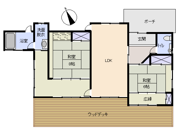 伊東市 すいらん荘の間取り、または地形