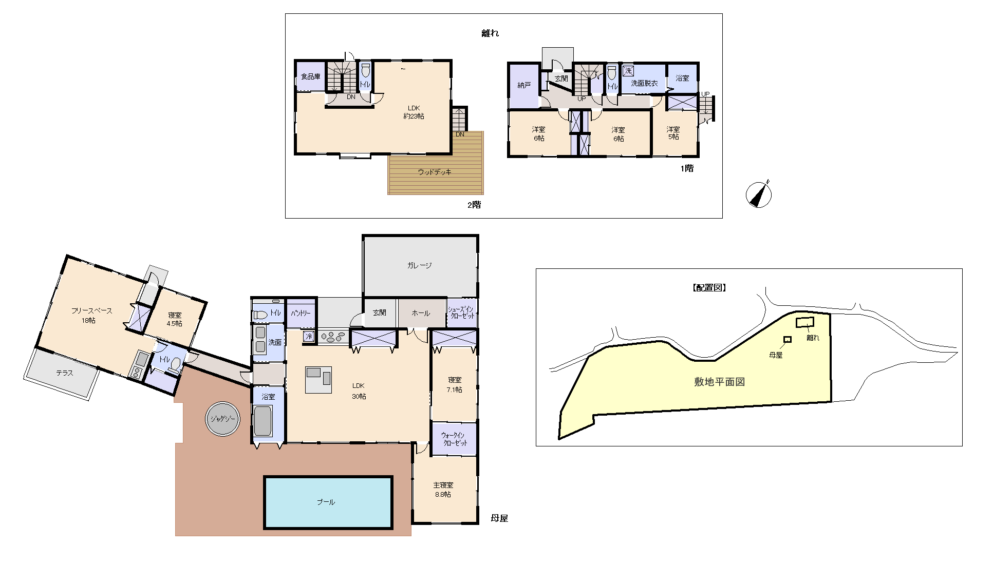 伊東市 吉田の間取り、または地形