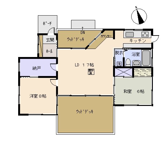 伊豆市 小下田の間取り、または地形
