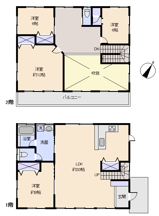 伊豆市 修善寺ニュータウンの間取り、または地形