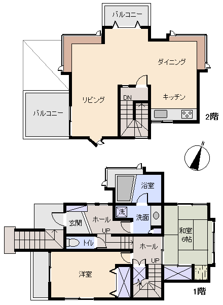 函南町 南箱根ダイヤランドの間取り、または地形