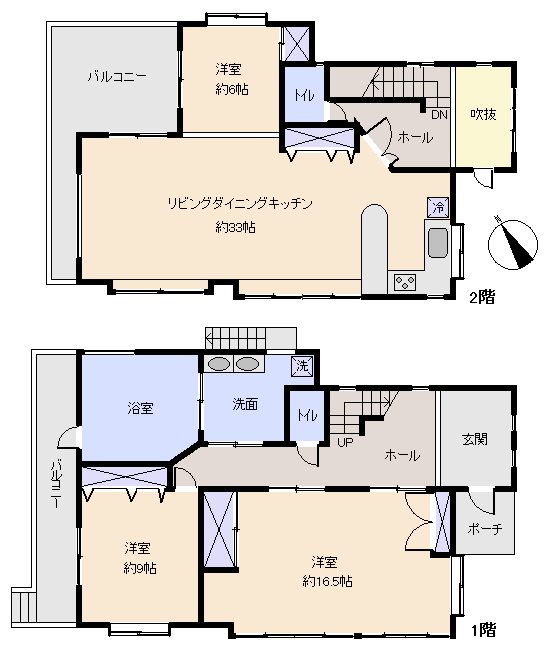 函南町 南箱根ダイヤランドの間取り、または地形