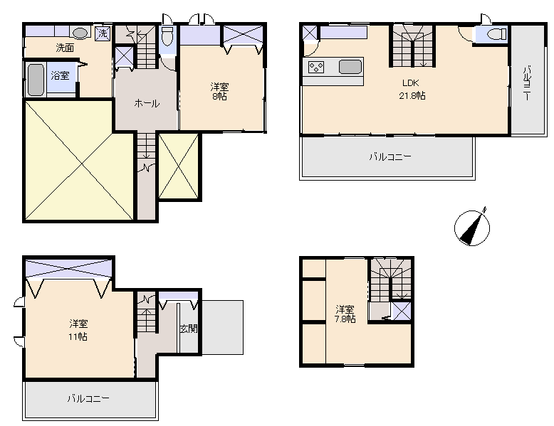 函南町 南箱根ダイヤランドの間取り、または地形