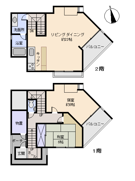 函南町 南箱根ダイヤランドの間取り、または地形