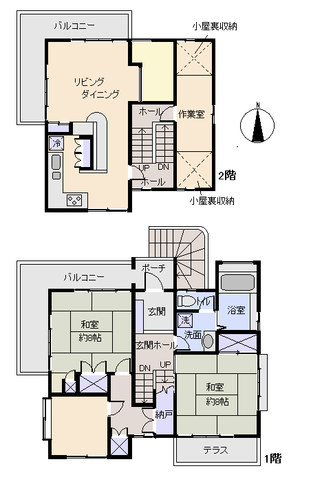 函南町 南箱根ダイヤランドの間取り、または地形