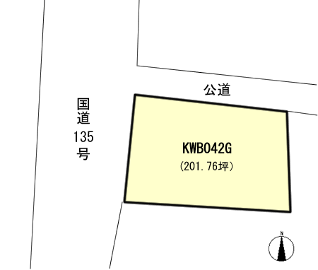 河津町 見高の間取り、または地形