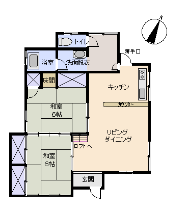 河津町 小鍋の間取り、または地形