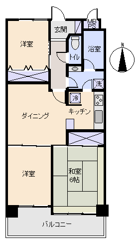 真鶴町 サニークレスト真鶴アネックスの間取り、または地形