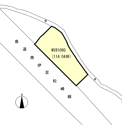 南伊豆町 下小野の間取り、または地形