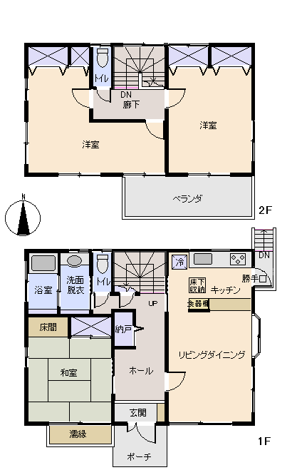 南伊豆町 市之瀬の間取り、または地形