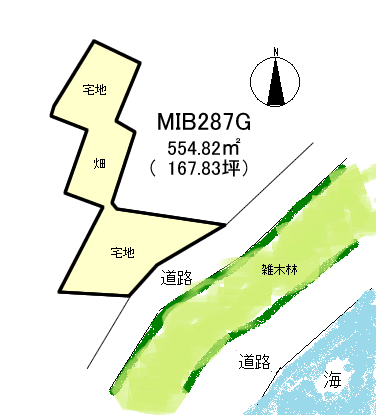 南伊豆町 湊の間取り、または地形