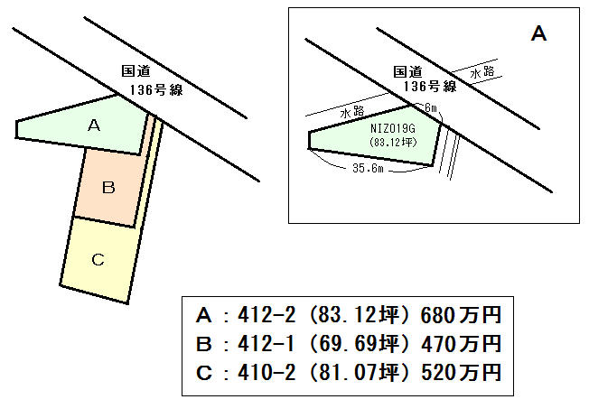 西伊豆町 仁科の間取り、または地形