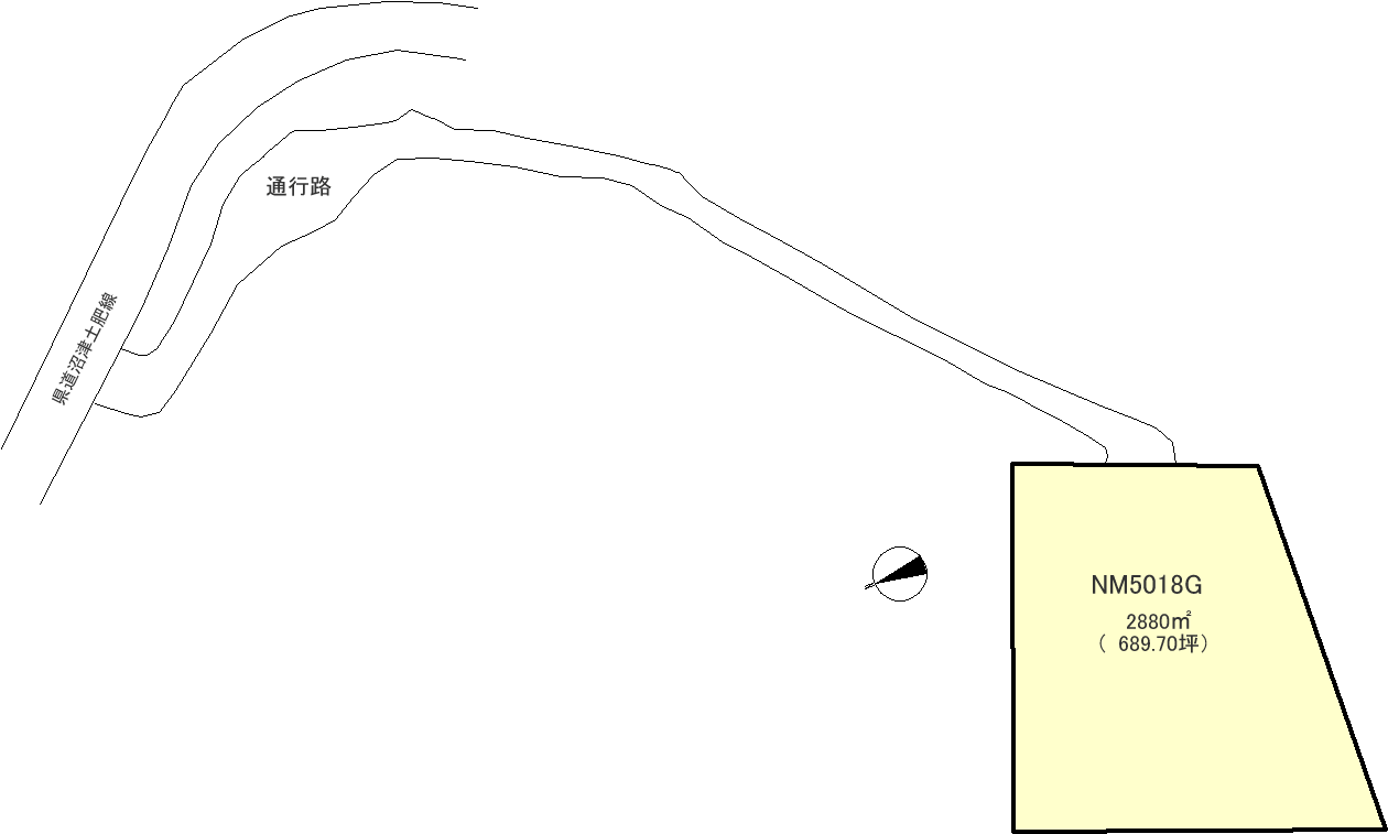 沼津市 戸田の間取り、または地形