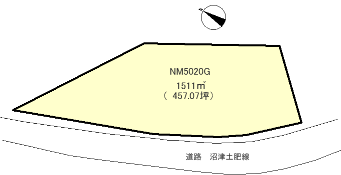 沼津市 戸田の間取り、または地形