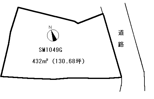 下田市 白浜の間取り、または地形