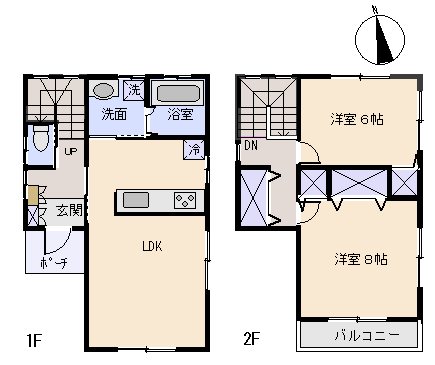 下田市 須崎の間取り、または地形