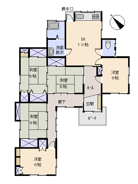 下田市 河内の間取り、または地形