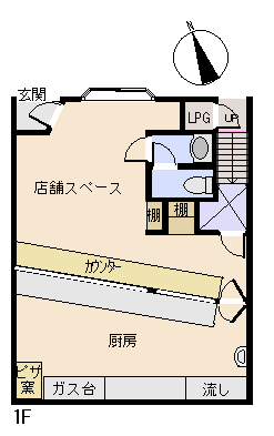 下田市 1丁目の間取り、または地形
