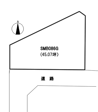 下田市 伊豆白浜南風台別荘地の間取り、または地形
