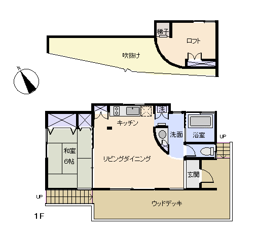 下田市 海の郷の間取り、または地形