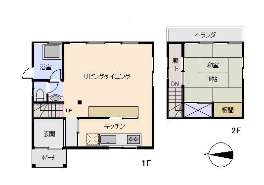 下田市 伊豆白浜南風台別荘地の間取り、または地形