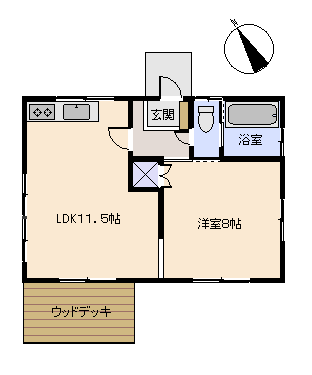 下田市 パレスサイドヴィラの間取り、または地形