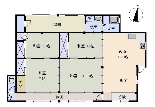 下田市 河内の間取り、または地形