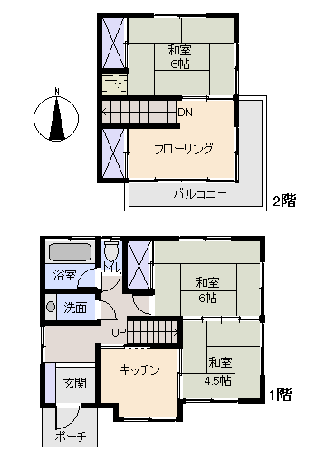 下田市 白浜の間取り、または地形