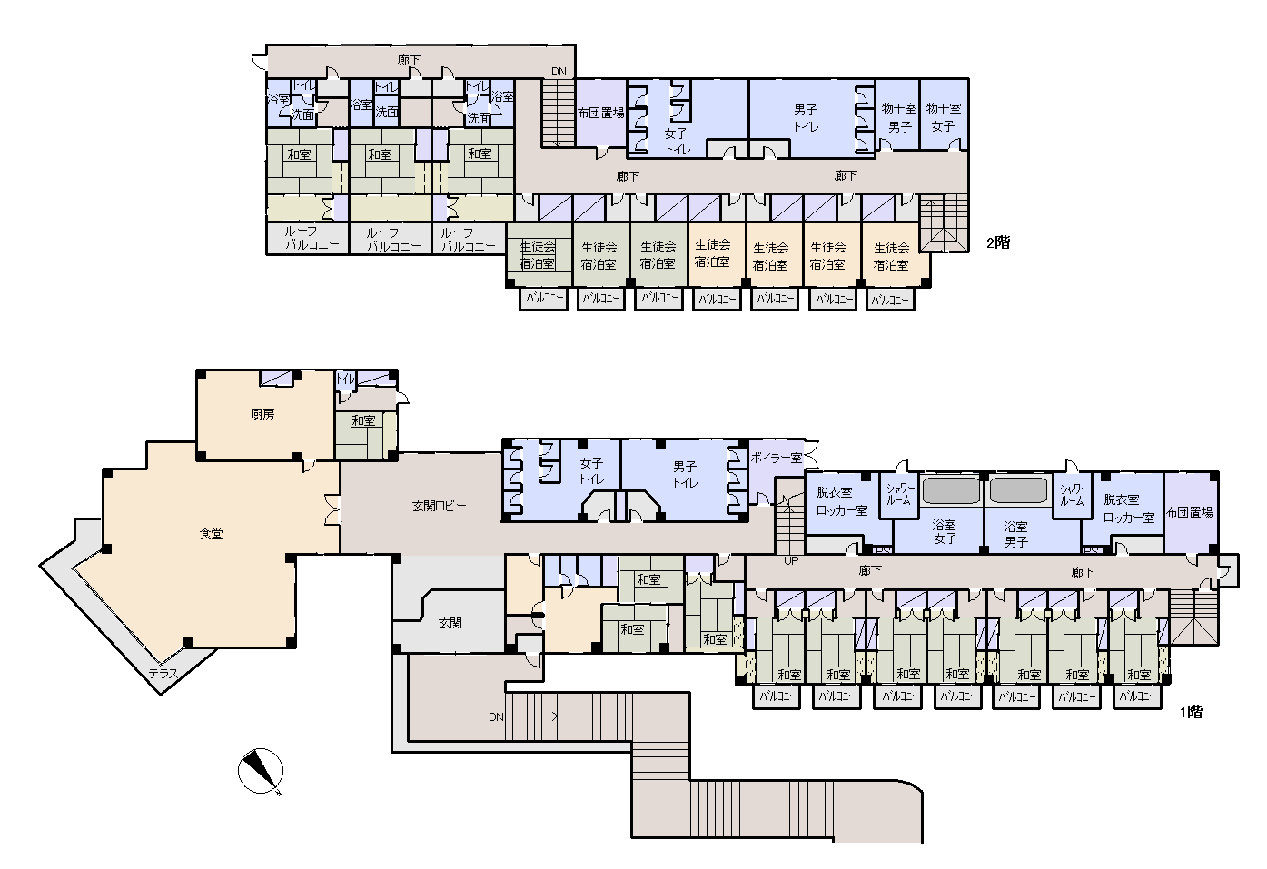 下田市 吉佐美の間取り、または地形