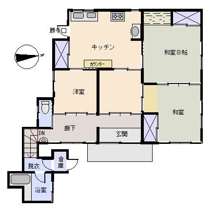 下田市 横川の間取り、または地形